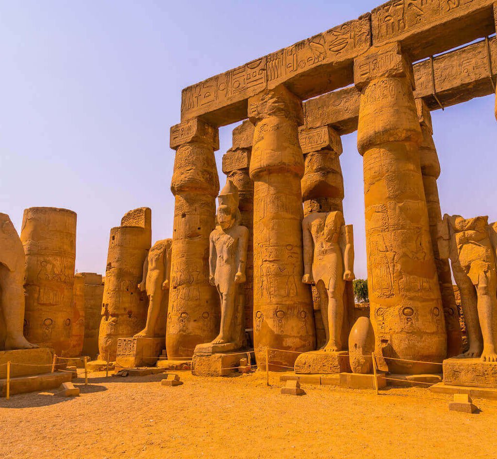 A-picture-of-some-statues-from-inside-Luxor-Temple