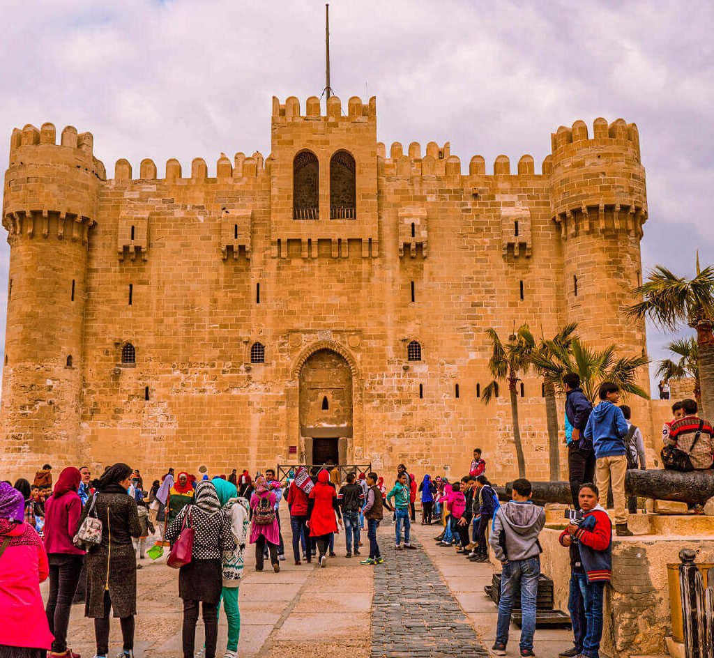 Entrance-to-Qaitbay-Citadel-in-Alexandria