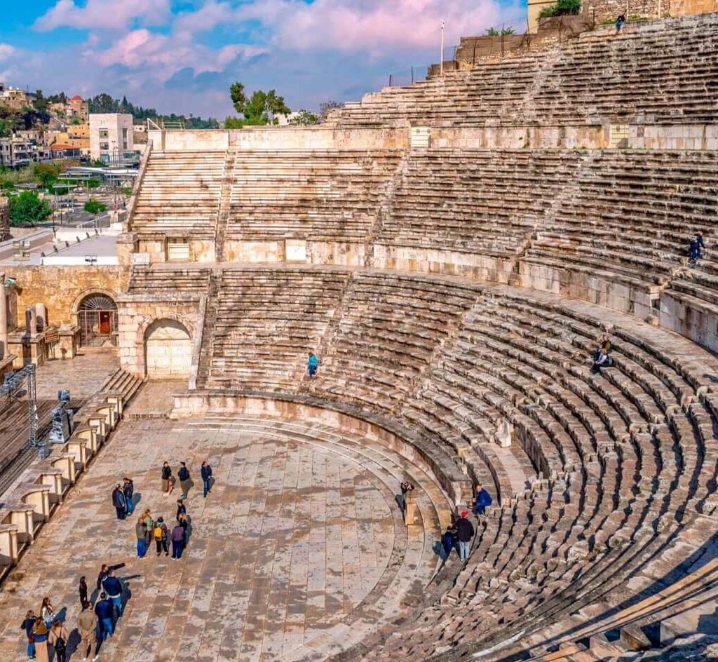 A-wonderful-shot-of-the-wonderful-amphitheater-in-Jordan